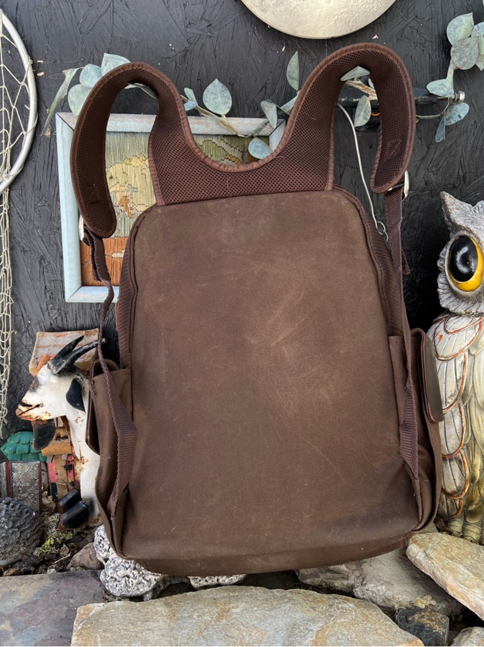 Cutter & Buck Canvas and Leather Backpack. - Picture 5 of 14